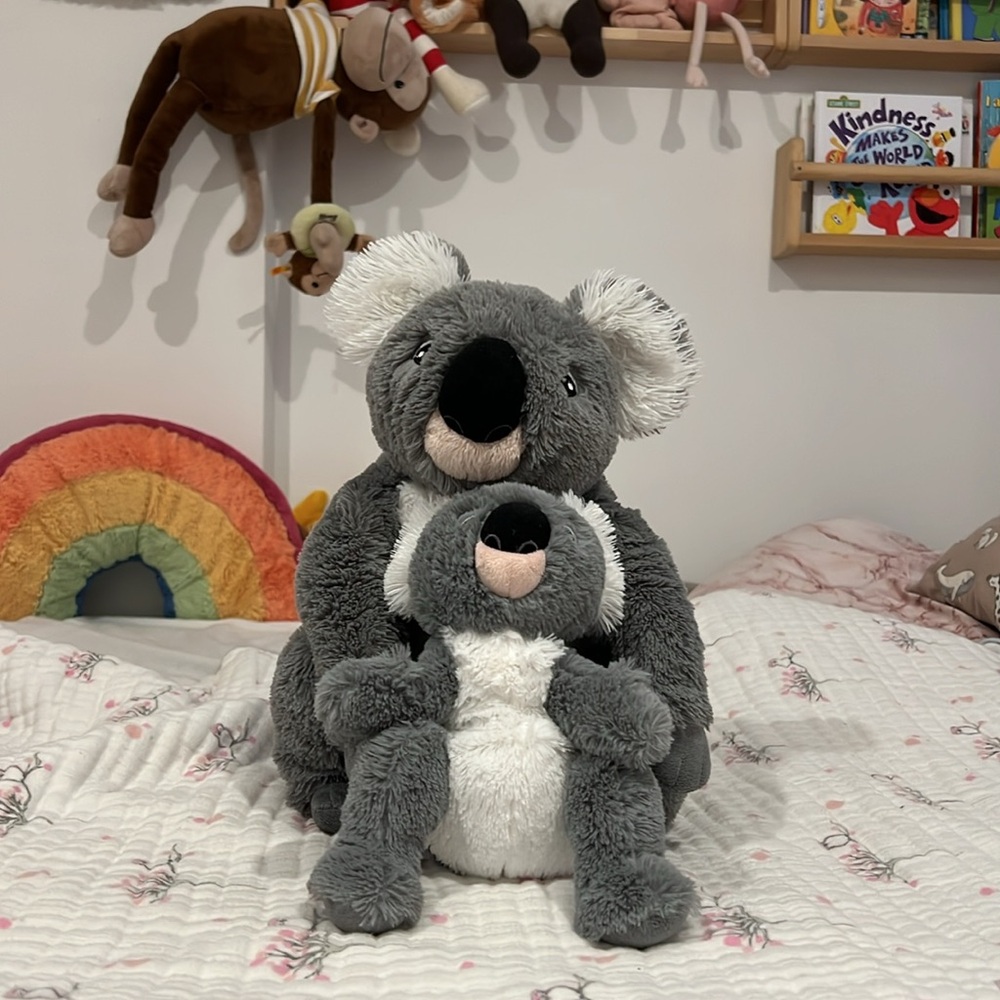 IKEA Gray and White Koala Plush Toy Set